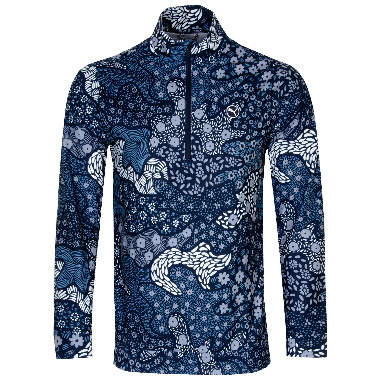 PUMA Cloudspun Bloom Zip Neck Golf Sweater